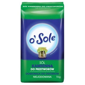Sól kamienna Niejodowana O'Sole 1KG