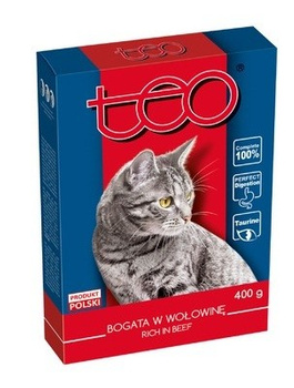 Teo karma sucha dla kotów 400g z wołowiną PupilFoods