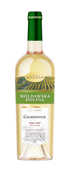 Wino Moldawska Dolina Chard. białe, półwytrawne 0,75L