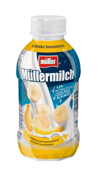 Napój mleczny Mullermilch bananowy 378ml