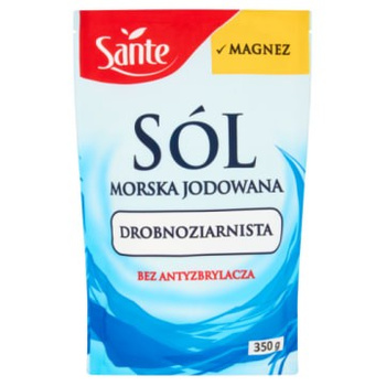 Sól Morska Drobnoziarnista z Magnezem Sante 350G