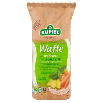 Wafle ryżowe Kupiec naturalne 90G