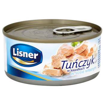 Tuńczyk Lisner Kawałki w Sosie Własnym 185G