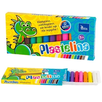 Plastelina 12 kolorów, Tetis